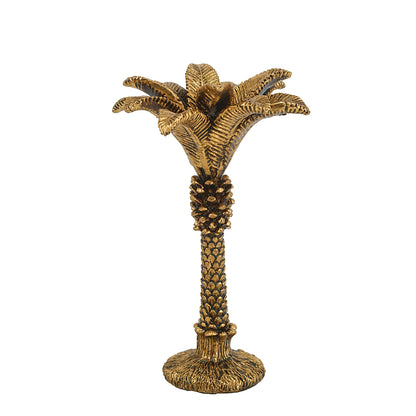 Gold Palm Taper Holder