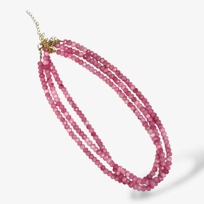 *6MM Candy Necklace- Faceted- 18" Length