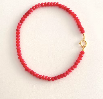 Candy Necklace- 8MM Faceted- 16"