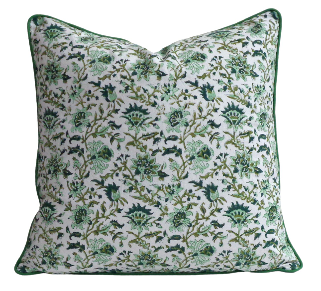 Gunnie's Green Pillow Cover