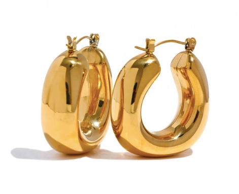 Stirrup Puffy Hoops