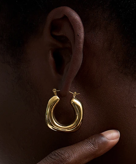 Stirrup Puffy Hoops