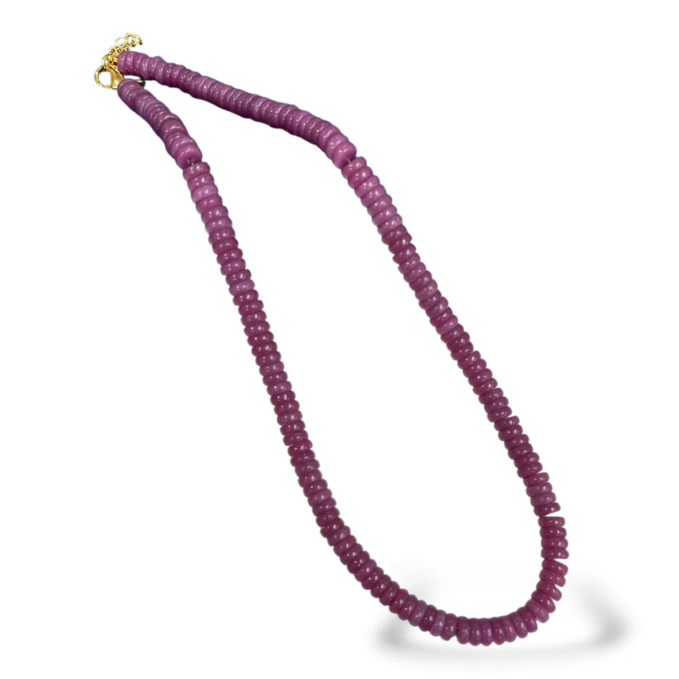 *6MM Candy Necklace- Saucer Beads- 19" Length