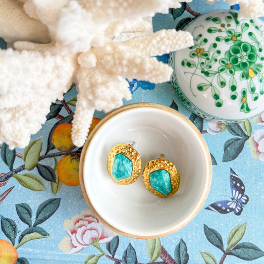 Amazonite Stud Earrings