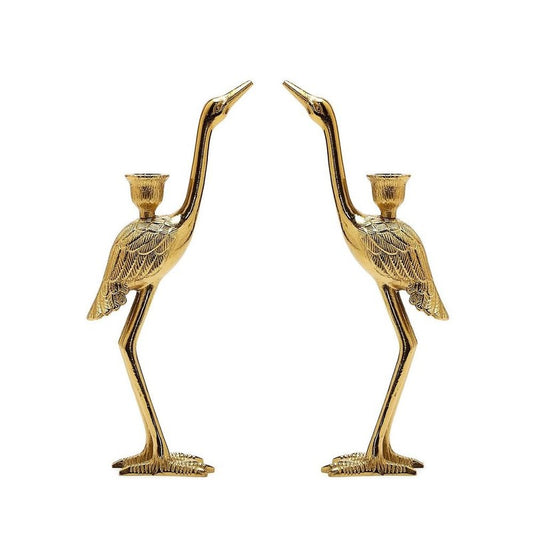 Crane Candle Holder