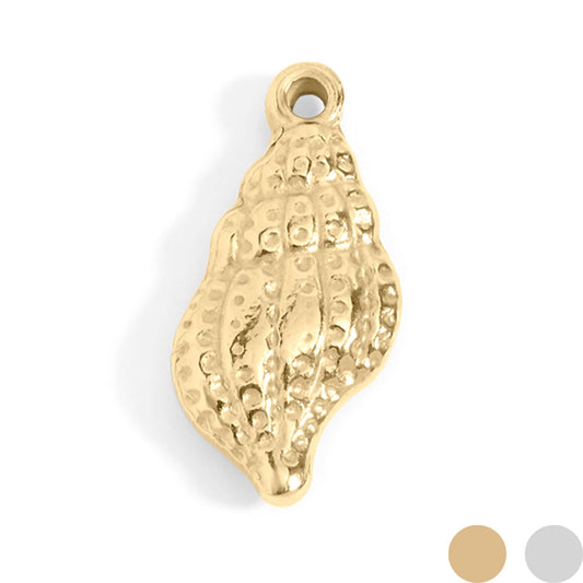 18K Gold PVD Stainless Steel Conch Seashell Charm