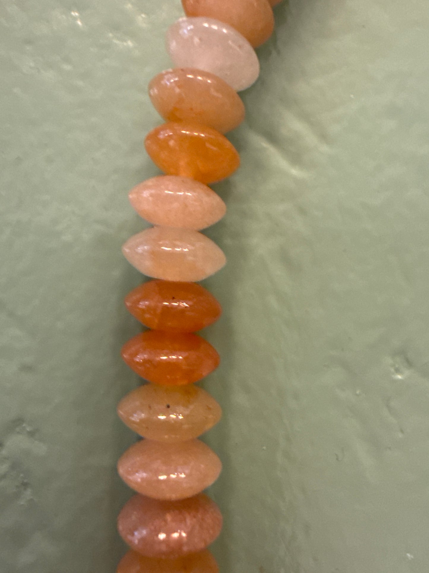 Candy Necklace- Saucer Beads 8MM- 19” Length