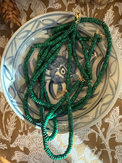 Candy Necklace- Saucer Beads 6MM- 19” Length