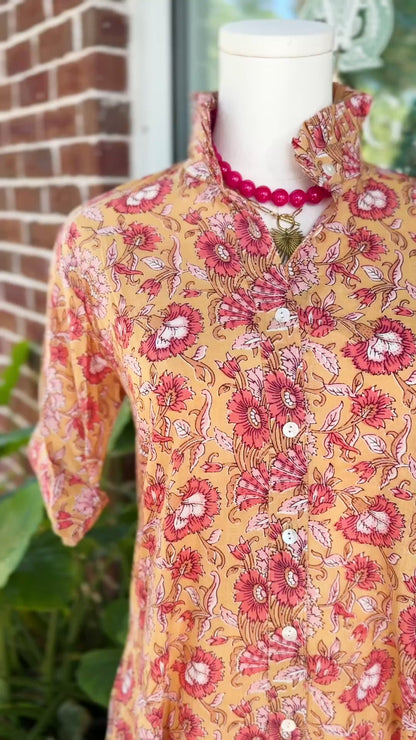 Madison Dress- Autumn Marigold
